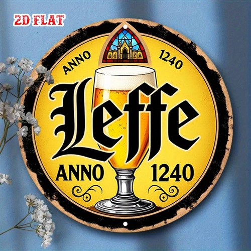Leffe beer vintage round - leffe,
