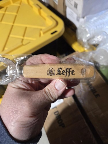 Leffe wooden beer bottle - leffe,